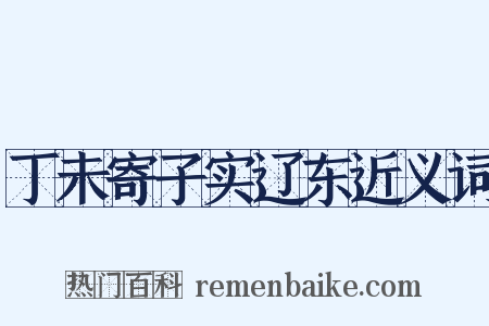 丁未寄子实辽东近义词是什么意思的图片